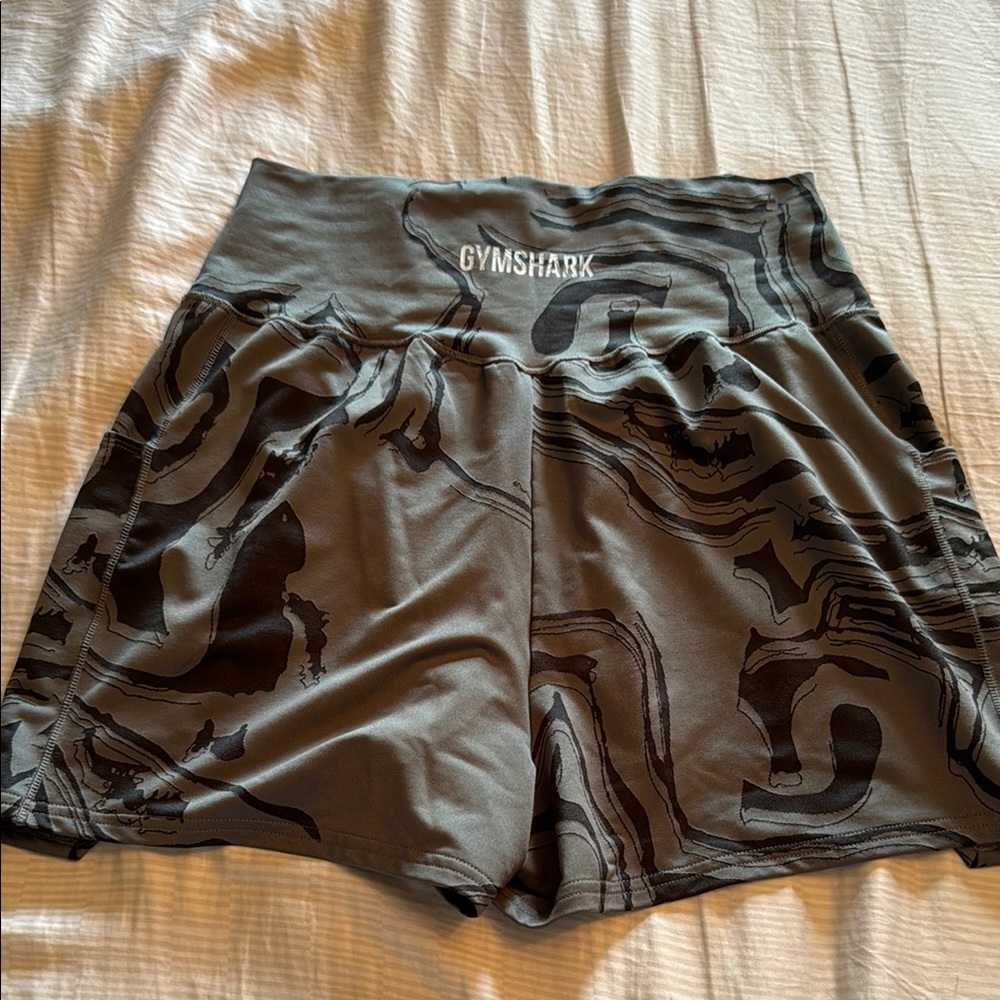 Gymshark Gray Athletic Shorts with Elastic Waistband